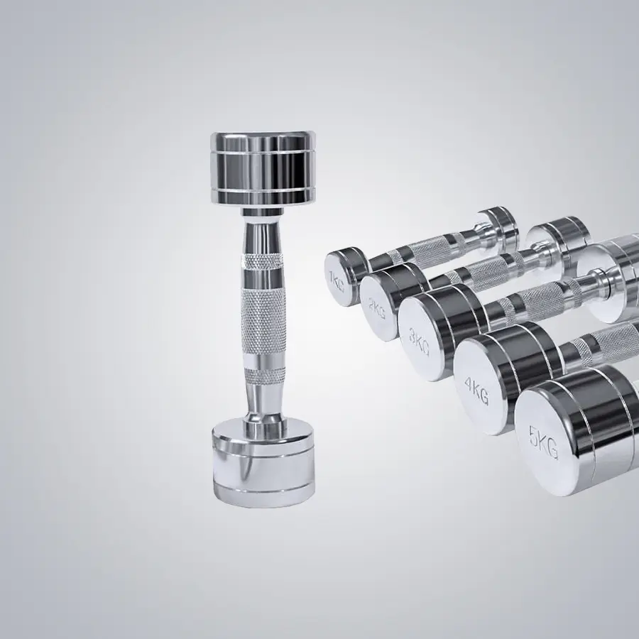 Chrome Dumbbells 100412