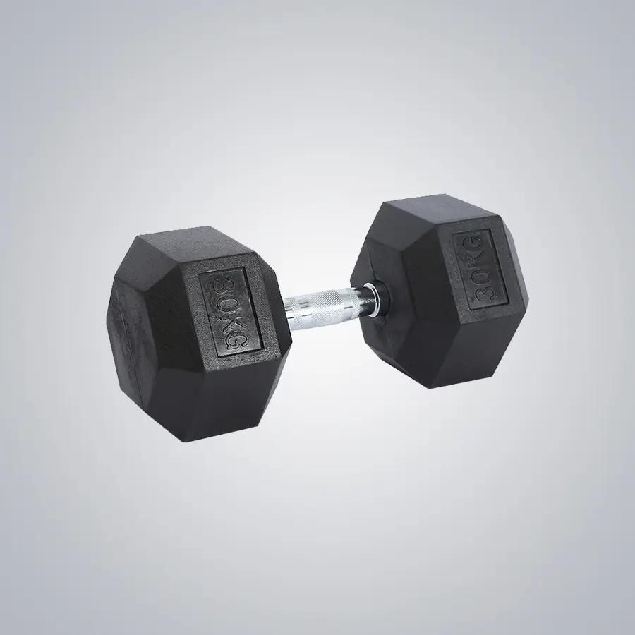 Hex Rubber Dumbbells 100413