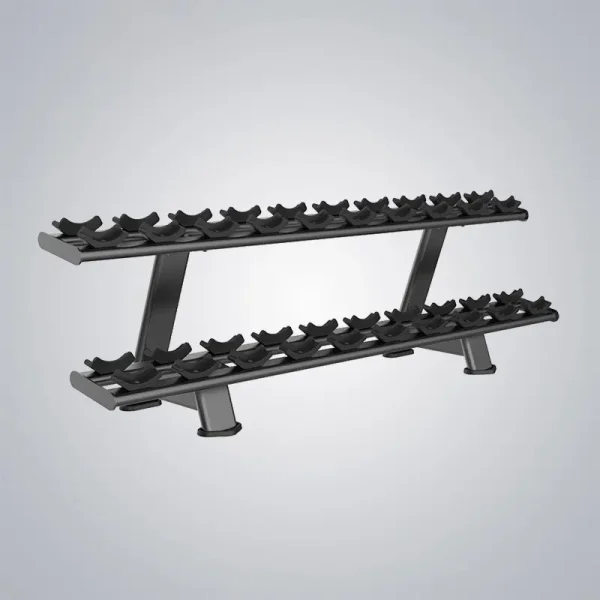 2-Tier 10 Pair Dumbbell Rack E7077 - DHZ Fitness Equipment