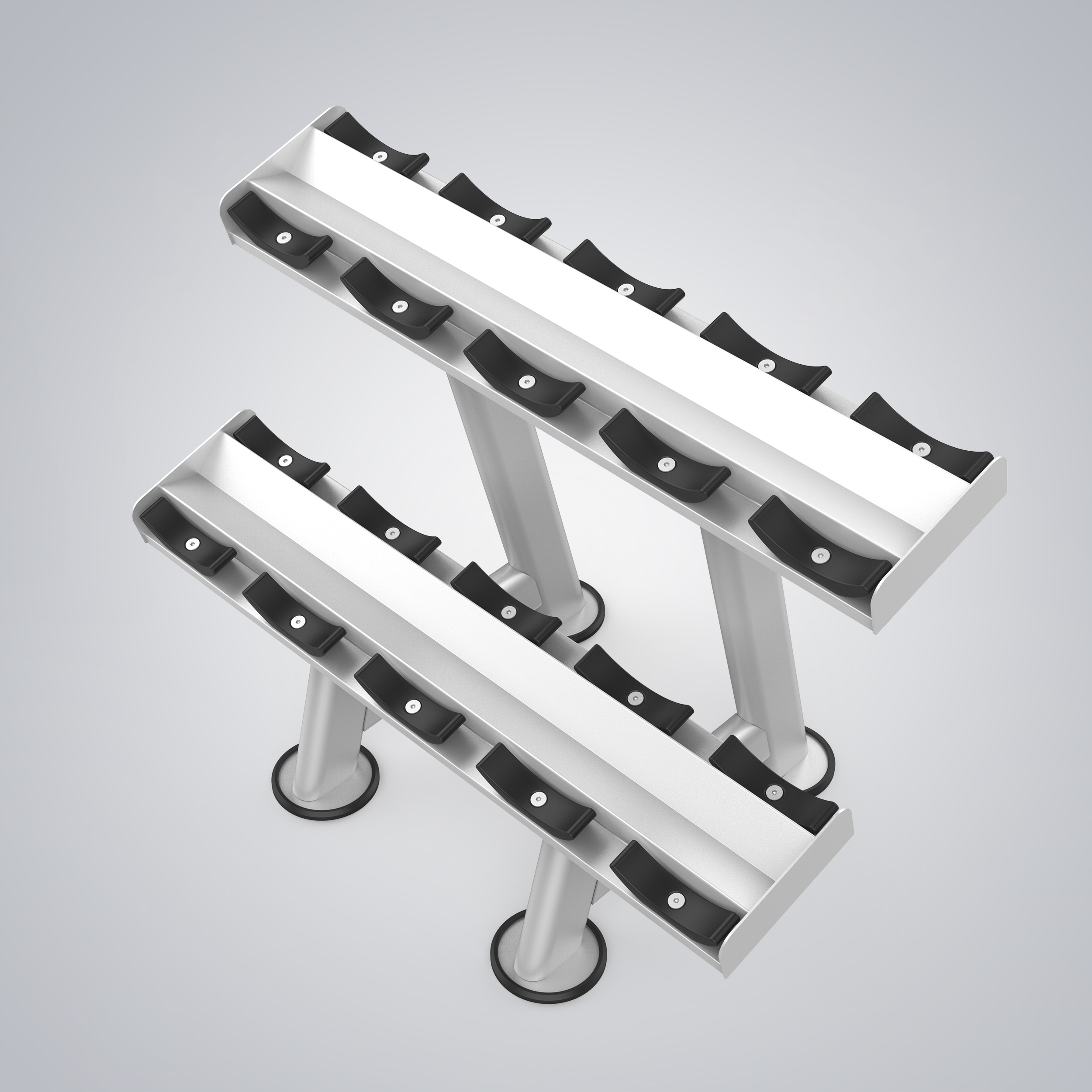 2-Tier 5 Pair Dumbbell Rack U2077S