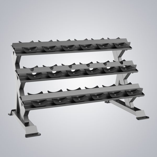 3-Tier 9 Pair Dumbbell Rack E3067 - DHZ Fitness Equipment